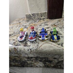 Hot Wheels Mario Kart 4 Car Lot Princess Peach Mario & Yoshis